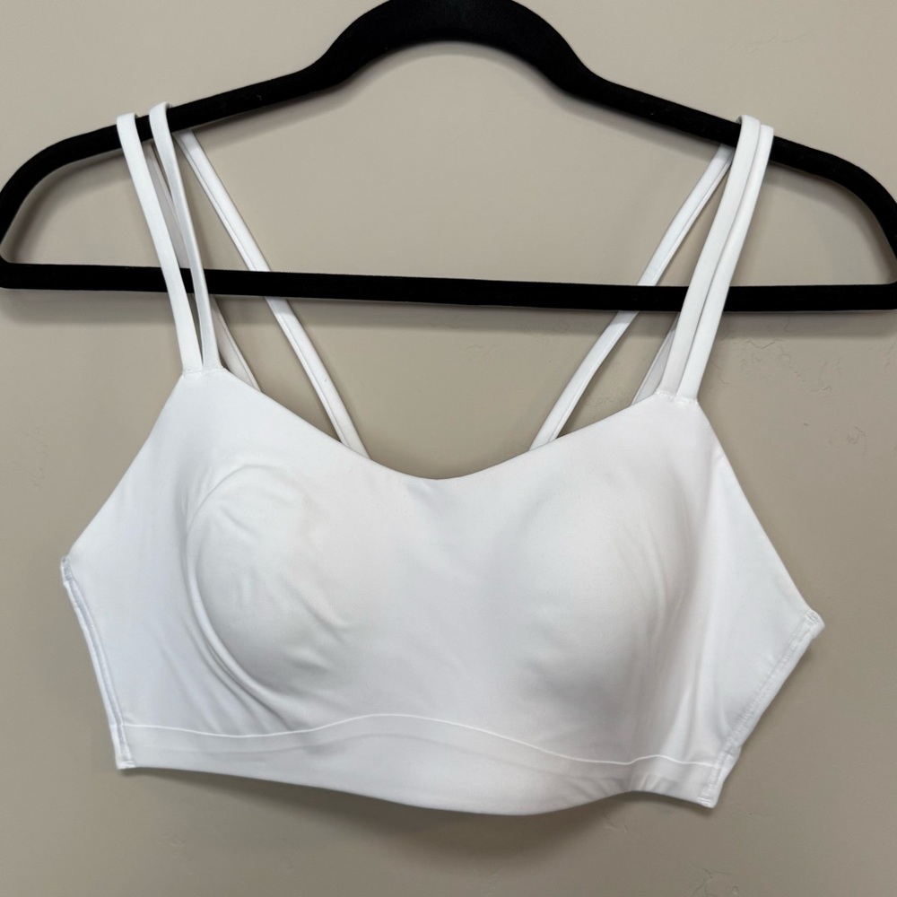 NWT Lululemon Like a Cloud Sports Bra White B/C Cup Size 10